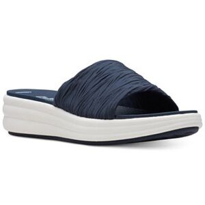 NEW Clarks Cloudsteppers Women’s Navy Washable Sport Slide Sandals Size 9